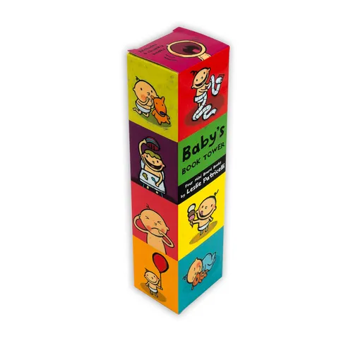 Baby's Book Tower: (Set of Four Mini Board Books for Babies and Toddlers about Emotions, Opposites, Sounds, and Playful Learning) - Boxed Set