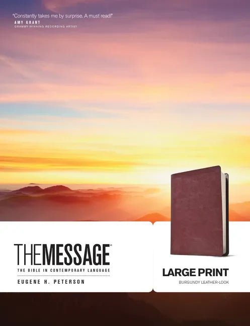 Message Bible-MS-Large Print Numbered - Imitation Leather