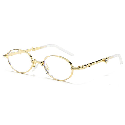 Foldable Small Frame Light-Tinted Sunglasses – Women’s Luxury Style