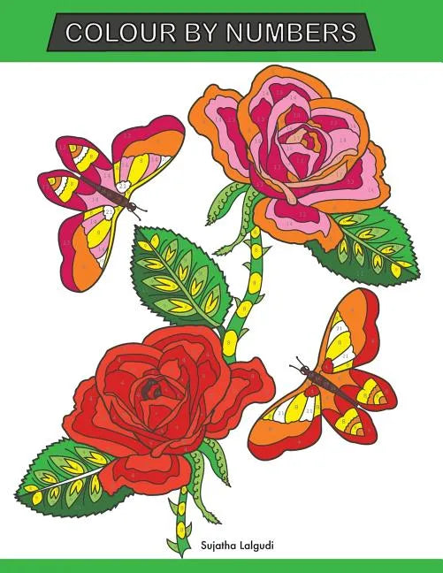 Colour by Numbers: Large Print Colour By Number Butterflies, Birds, and Flowers Adult Colouring Book - Paperback