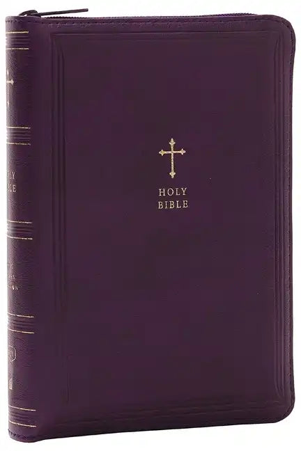 KJV Holy Bible: Compact with 43,000 Cross References, Purple Leathersoft with Zipper, Red Letter, Comfort Print: King James Version - Imitation Leather
