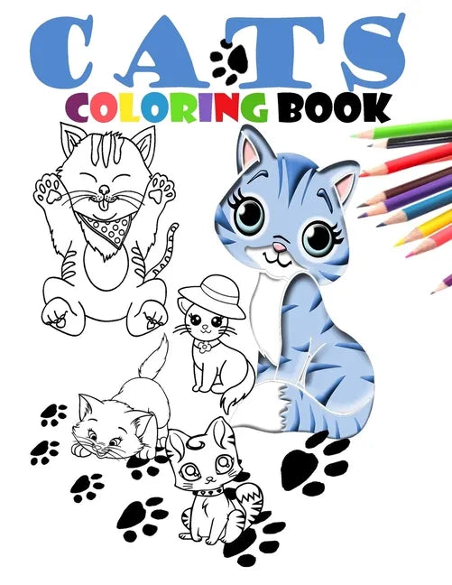 Cats coloring book: Cat coloring book for kids ages 4-8-10-12 - Paperback