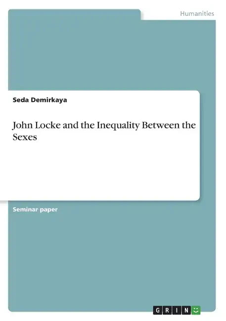 John Locke and the Inequality Between the Sexes - Paperback