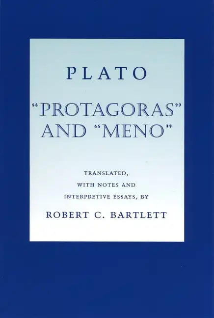 Plato "Protagoras" and "Meno" - Paperback