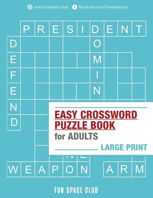 Easy Crossword Puzzle Books for Adults Large Print: Crossword Easy Puzzle Books - Paperback