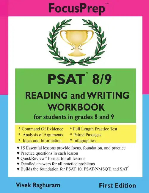 PSAT 8/9 READING and WRITING Workbook: for students in grades 8 and 9 - Paperback