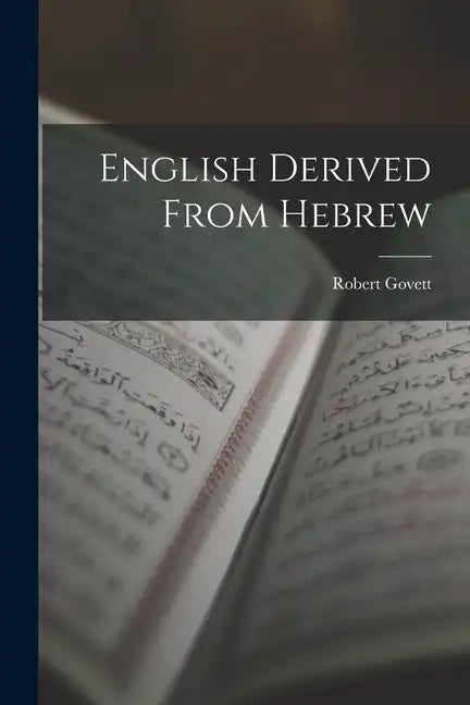 English Derived From Hebrew - Paperback