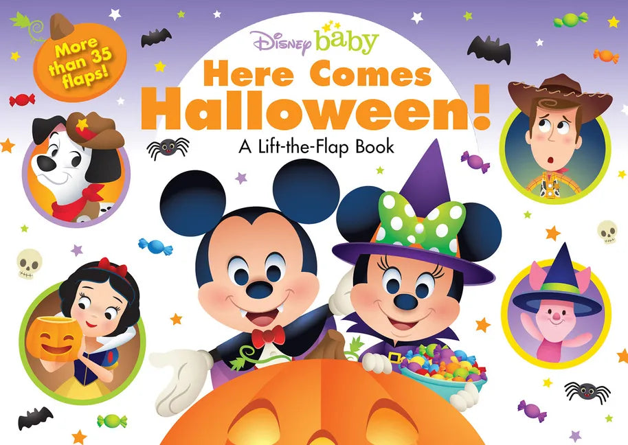 Disney Baby: Here Comes Halloween!: A Lift-The-Flap Book - Board Book