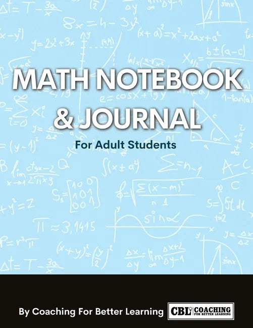 Math Notebook and Journal For Adult Students - Paperback