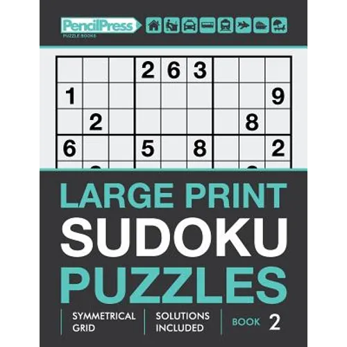 Large Print Sudoku Puzzles (Hard puzzles), (Book 2) - Paperback