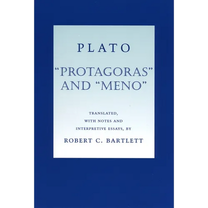 Plato "Protagoras" and "Meno" - Paperback