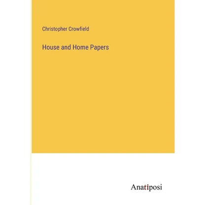 House and Home Papers - Paperback