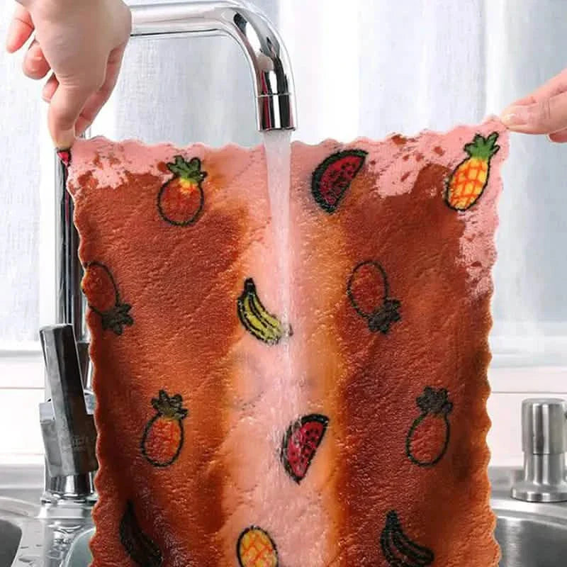 10-Pieces: Reusable Dish Cellulose Sponge Cloths
