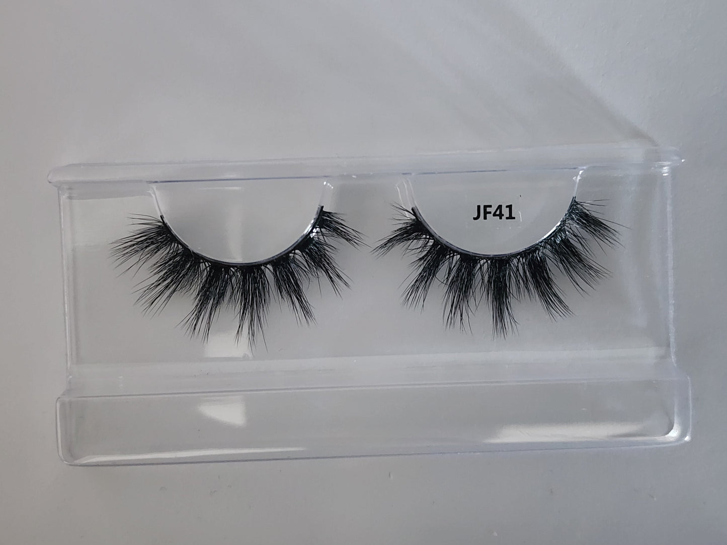 Fake Mink Eye Lash with Custom Eyelash Box 3D  Fluffy Mink Eyelash Full Strip Eye Lashes with applicator