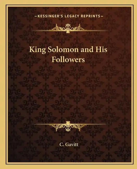 King Solomon and His Followers - Paperback
