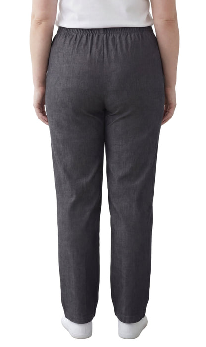 Women's Lightweight Pull-On Denim Jeans — Elastic Waist No Zipper