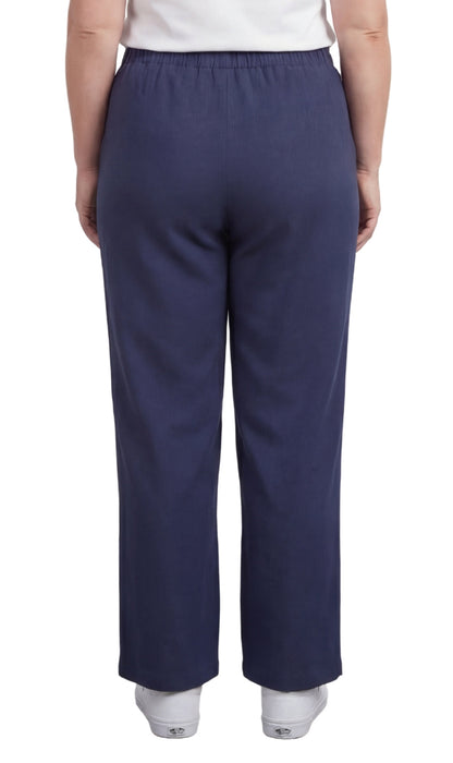 Women's Lightweight Pull-On Denim Jeans — Elastic Waist No Zipper