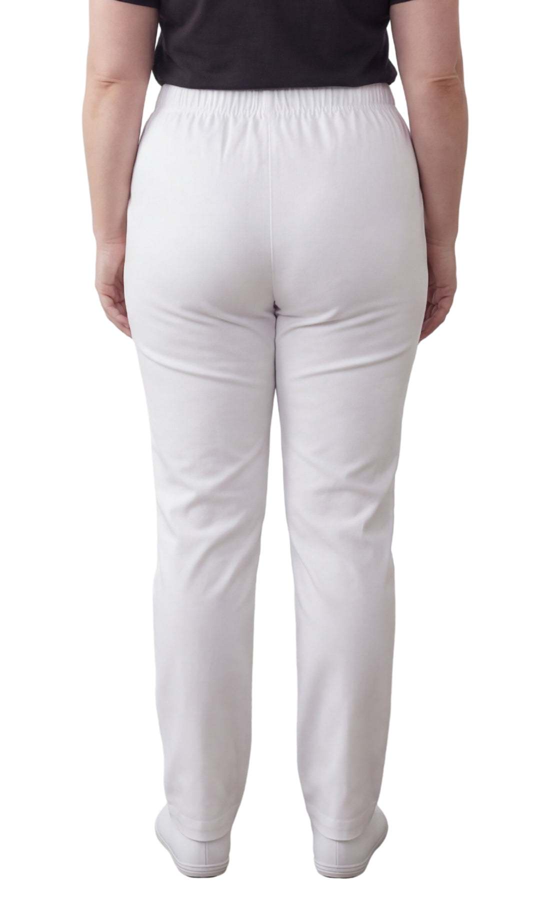 Women's Lightweight Pull-On Denim Jeans — Elastic Waist No Zipper