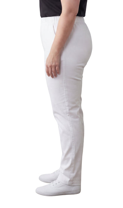 Women's Lightweight Pull-On Denim Jeans — Elastic Waist No Zipper