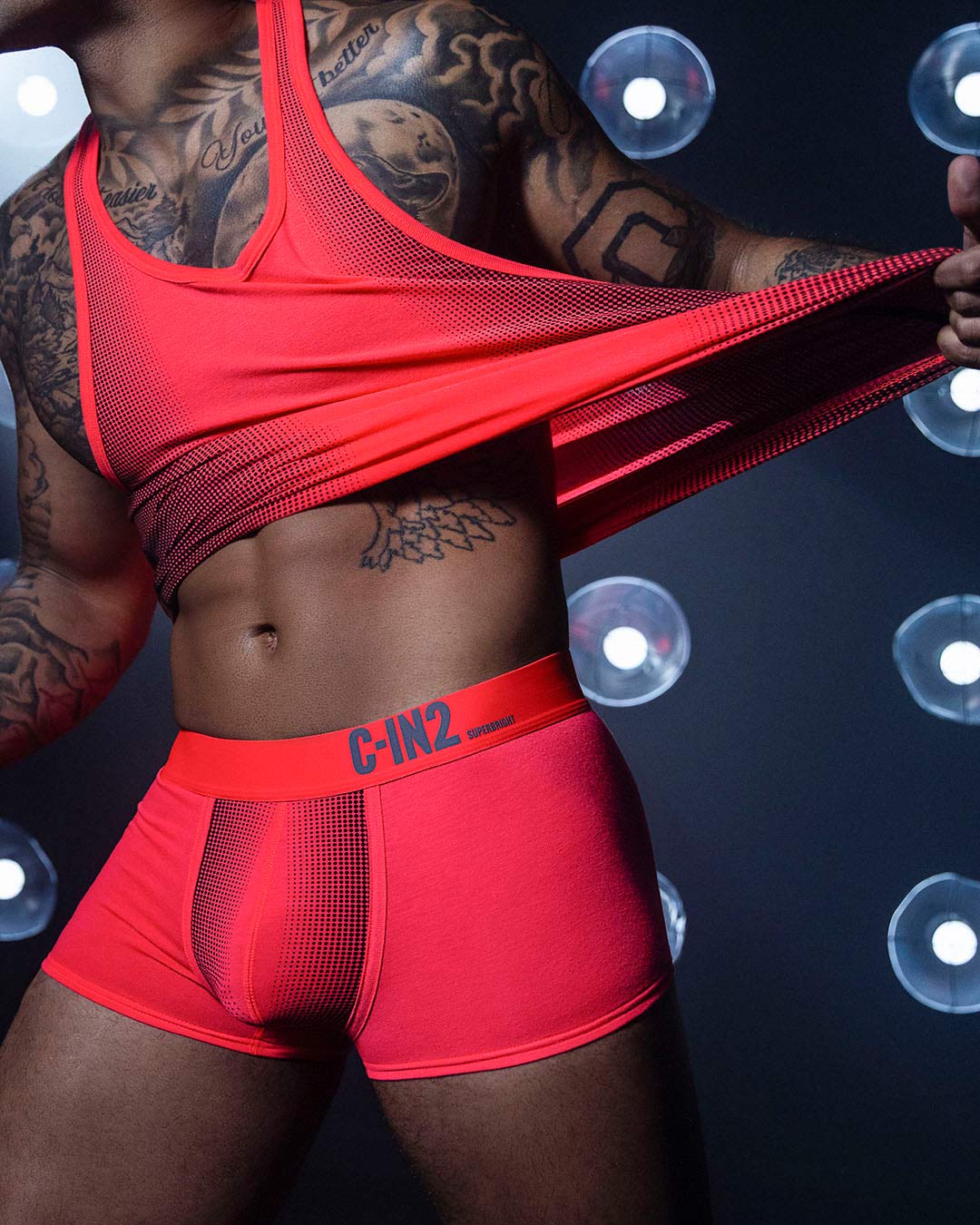 Super Bright Racerback Tank Neon Red