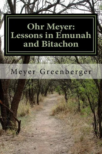 Ohr Meyer: Lessons in Emunah and Bitachon - Paperback
