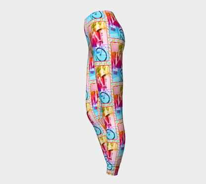 Know Your Worth then Charge Tax Colorful Leggings