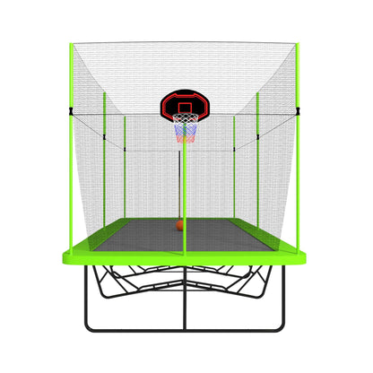[10X17FT] Large Rectangular Trampoline With Basketball Hoop And Ladder (SAK17482)