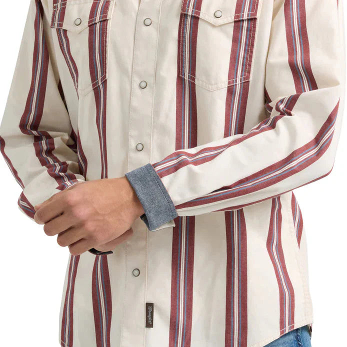 White Retro Stripe | Wrangler Mens