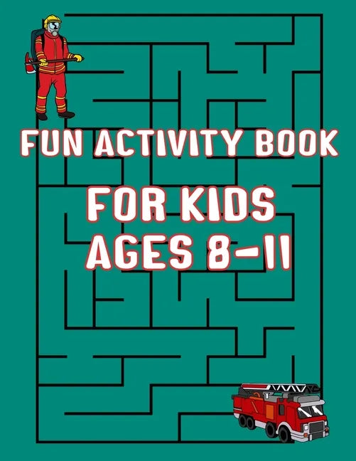 Fun Activity Book For Kids Ages 8-11: Mazes and Dot to Dot and Word search - Paperback