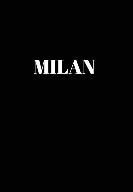 Milan: Hardcover Black Decorative Book for Decorating Shelves, Coffee Tables, Home Decor, Stylish World Fashion Cities Design - Hardcover