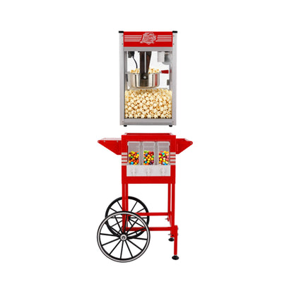 12-Ounce Commercial Retro Popcorn Machine Cart With Candy Boxes (SAK80954)