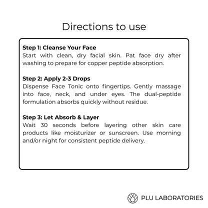 GHK-Cu | Copper Peptide Face Tonic for Firmer-Looking Skin