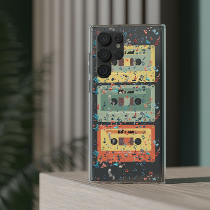 80's Jam Cassette Tapes Clear Mobile Phone Case