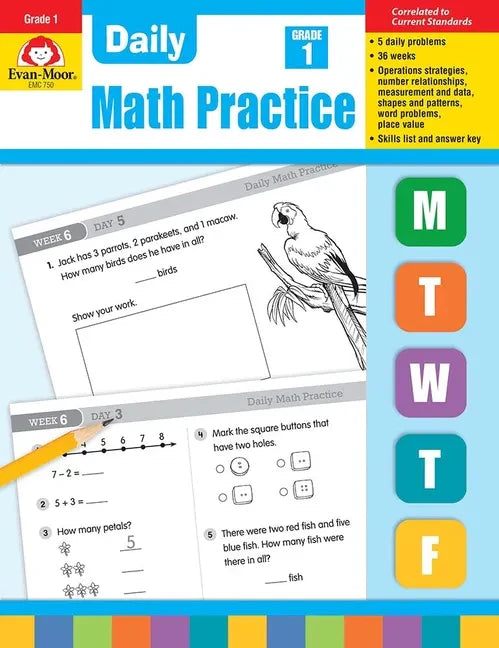 Daily Math Practice, Grade 1 Teacher Edition - Paperback