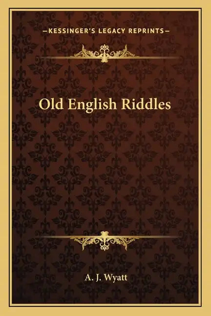 Old English Riddles - Paperback