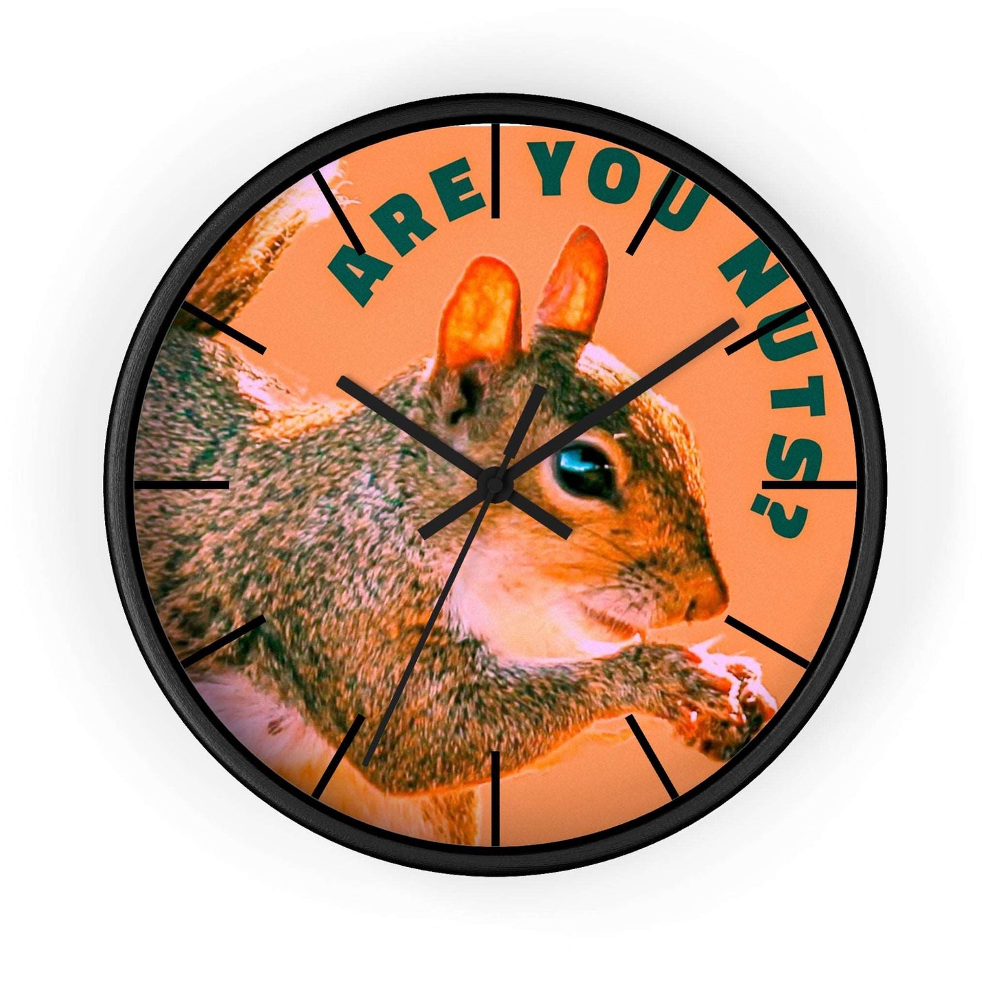 Are You Nuts? Squirrel Wall Clock