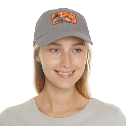 Are You Nuts? Squirrel Hat with Rectangular Leather Patch