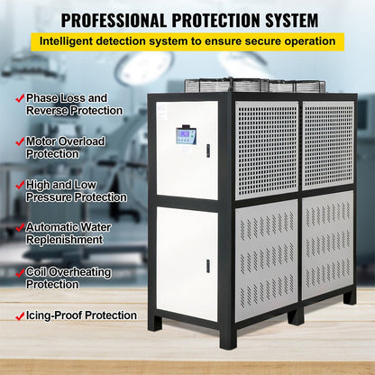 Smart Air-Cooled SS Industrial Water Chiller With LCD Display (SAK26458)