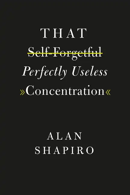 That Self-Forgetful Perfectly Useless Concentration - Paperback