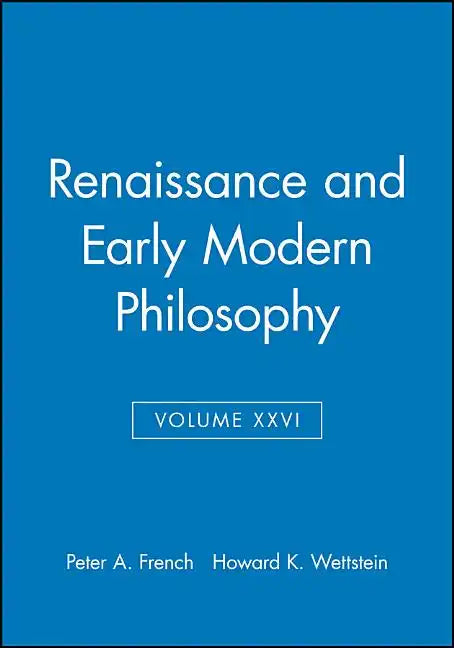 Renaissance and Early Modern Philosophy, Volume XXVI - Paperback