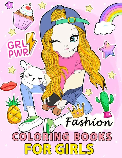 Fashion Coloring Books for Girls - Paperback