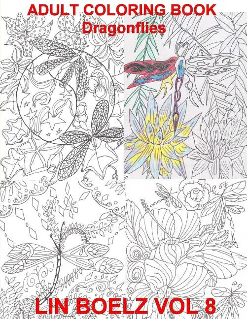 Adult Coloring Book Dragonflies - Paperback