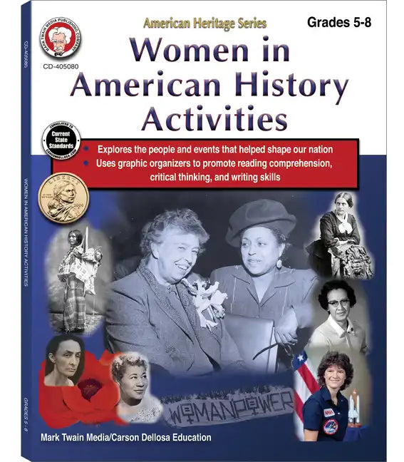 Women in American History Activities Workbook, Grades 5 - 8: American Heritage Series - Paperback