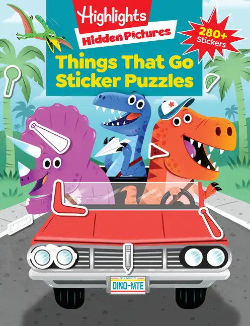 Things That Go Sticker Puzzles: Transportation Activity Book of Cars, Trucks, Planes and More, Hidden Pictures Puzzles with 280 Stickers for Kids 3 an - Paperback