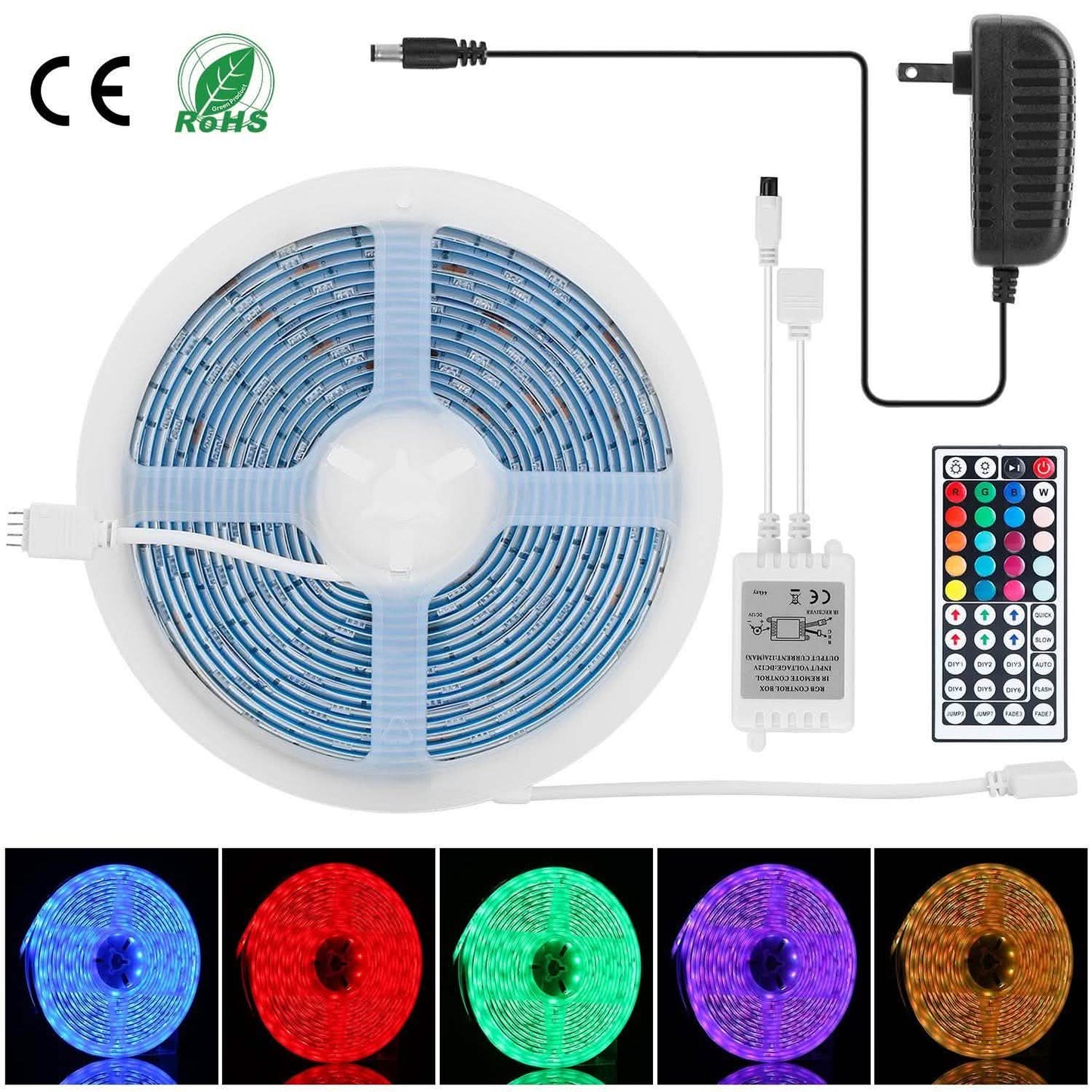 16.4FT 150 LEDs RGB Color Changing Lamp