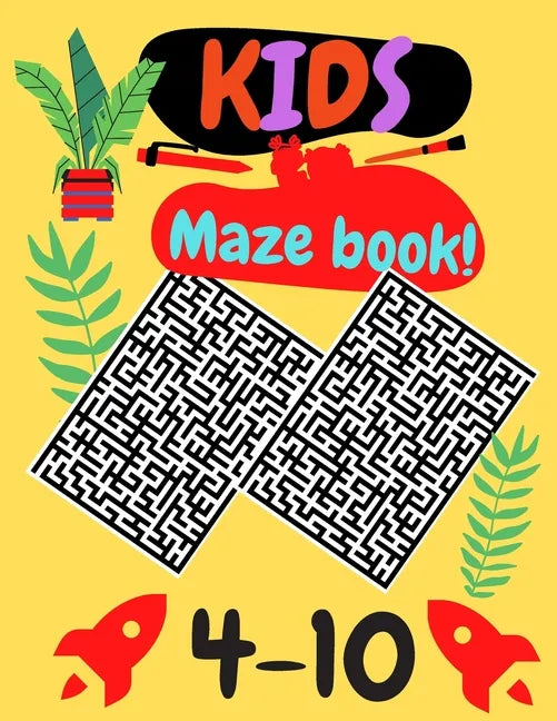 Kids maze book: Best books for 10 year old boys - Paperback