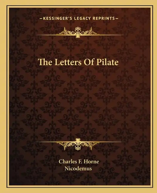 The Letters of Pilate - Paperback