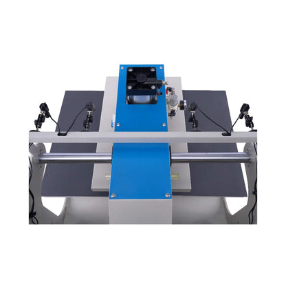 [16X24-Inch] Pneumatic Up Sliding Dual Platen Heat Press Machine With Infrared Positioning (SAK96724)