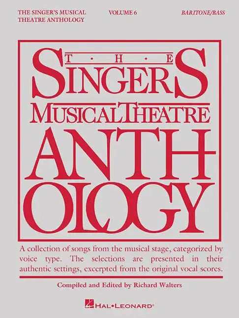 Singer's Musical Theatre Anthology - Volume 6: Baritone/Bass Book Only - Paperback