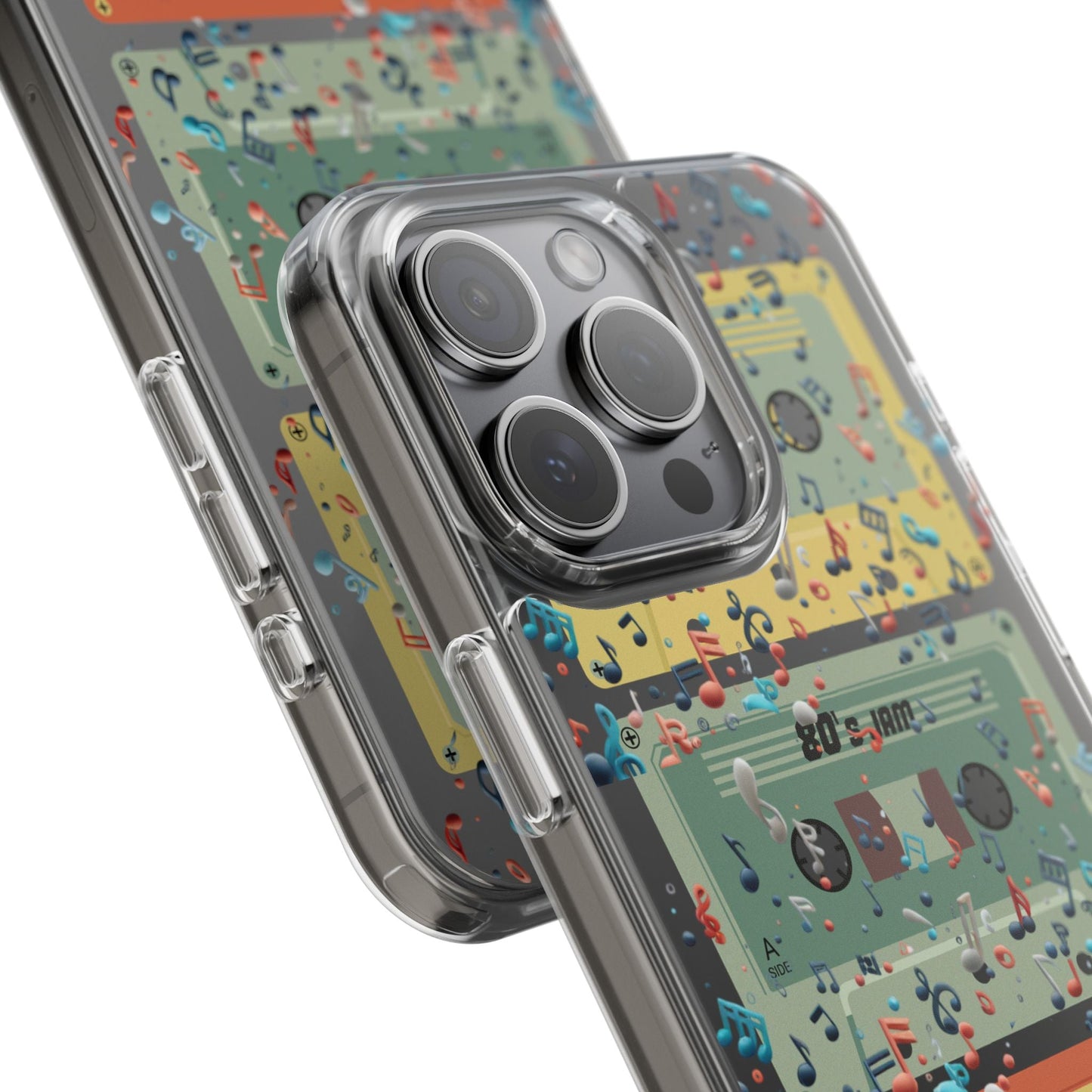 80's Jam Cassette Tapes Clear Mobile Phone Case